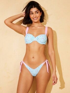 wild fable with Demetra Dias - Women’s Floral and Gingham Bikini